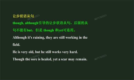 讓步狀語(yǔ)從句（Adverbial Clause）的用法