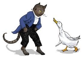 原版美國(guó)少兒英語(yǔ)：12.THE CAT AND THE GOOSE