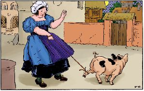 美國原版少兒英語：25.THE OLD WOMAN AND HER PIG